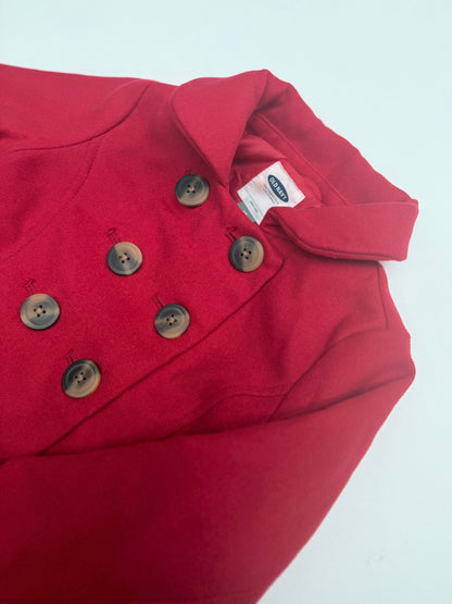 Old Navy Red Wool Peacoat Girls 4T