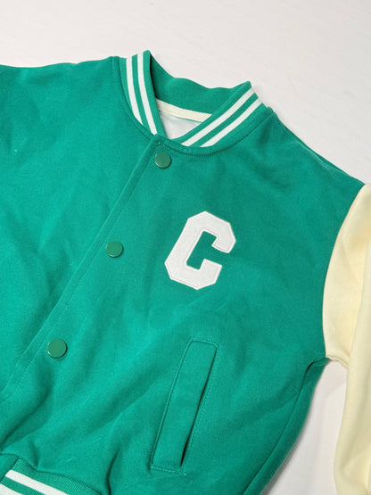 NWT - Green Varsity Baseball Jacket Size 3-4Y