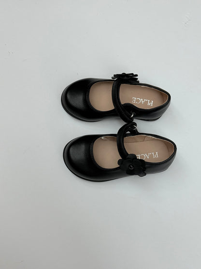 Children's Place Black Flower Mary Jane Size 6