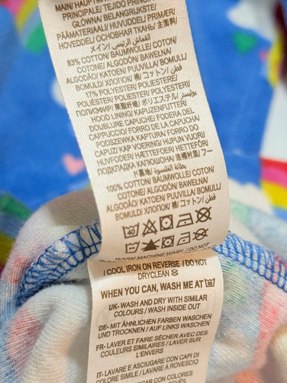 Boden Rainbow Hooded Towel Terry Cloth Dress 13-14Y