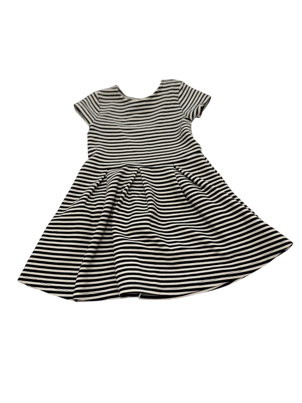 Joe Fresh Black White Stripe Dress 4T