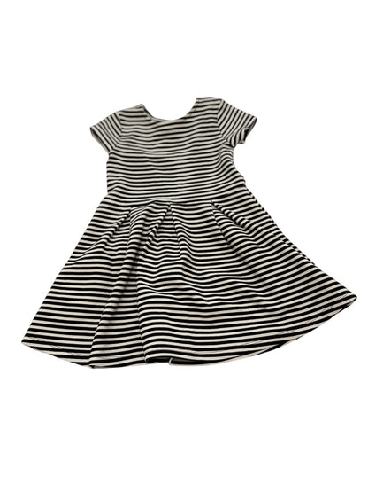 Joe Fresh Black White Stripe Dress 4T
