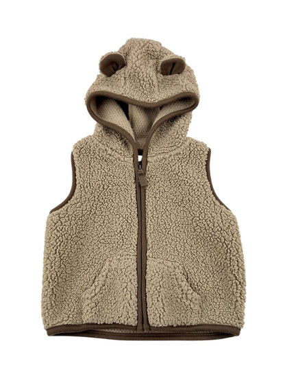 Carter's Tan Sherpa Bear Vest 9M