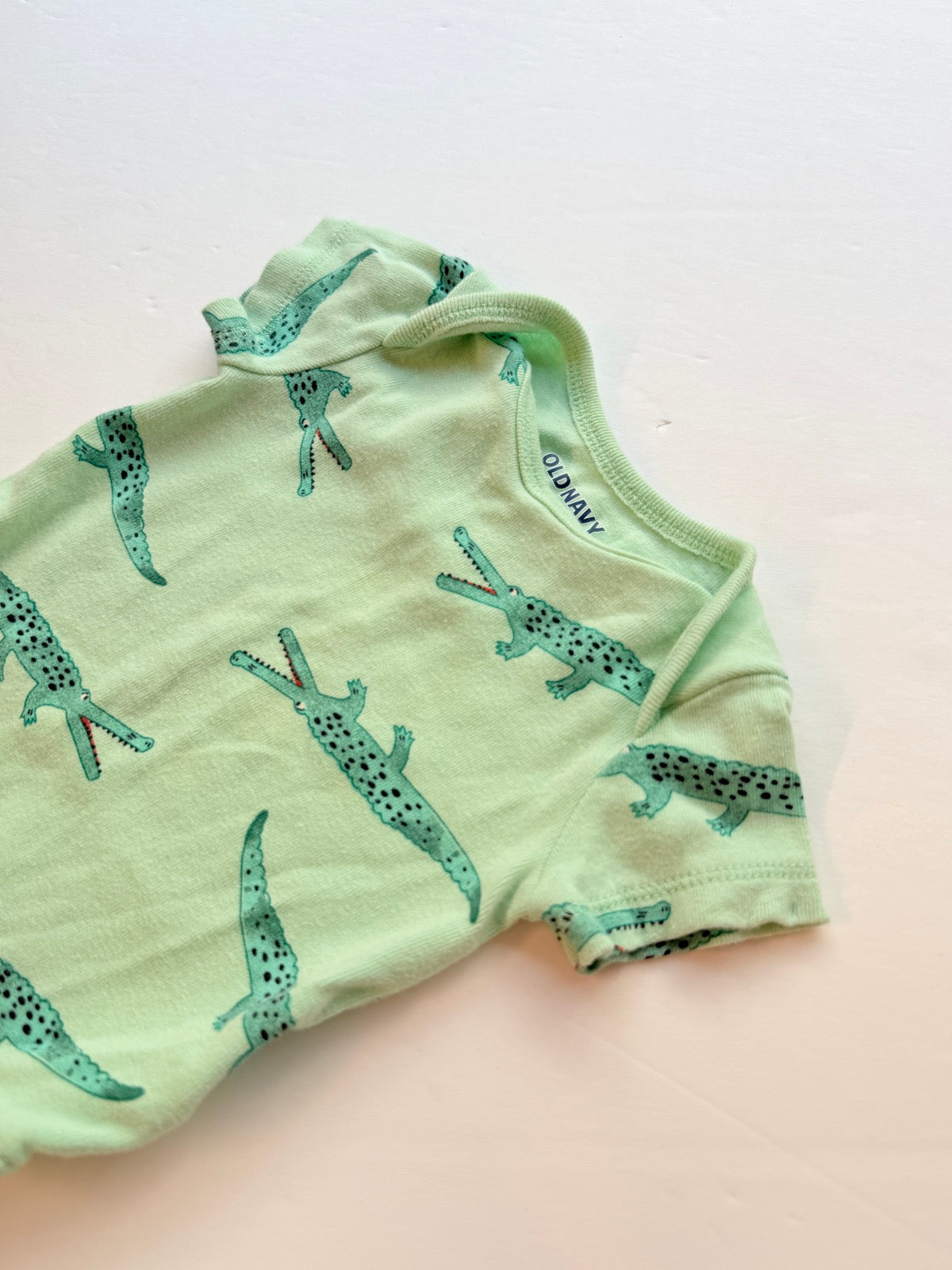 Old Navy Alligator Print Bodysuit 3-6M
