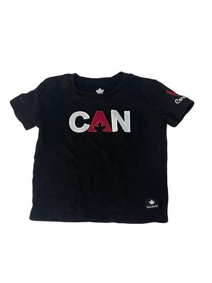 Canadiana CAN Black T-Shirt 6-12M