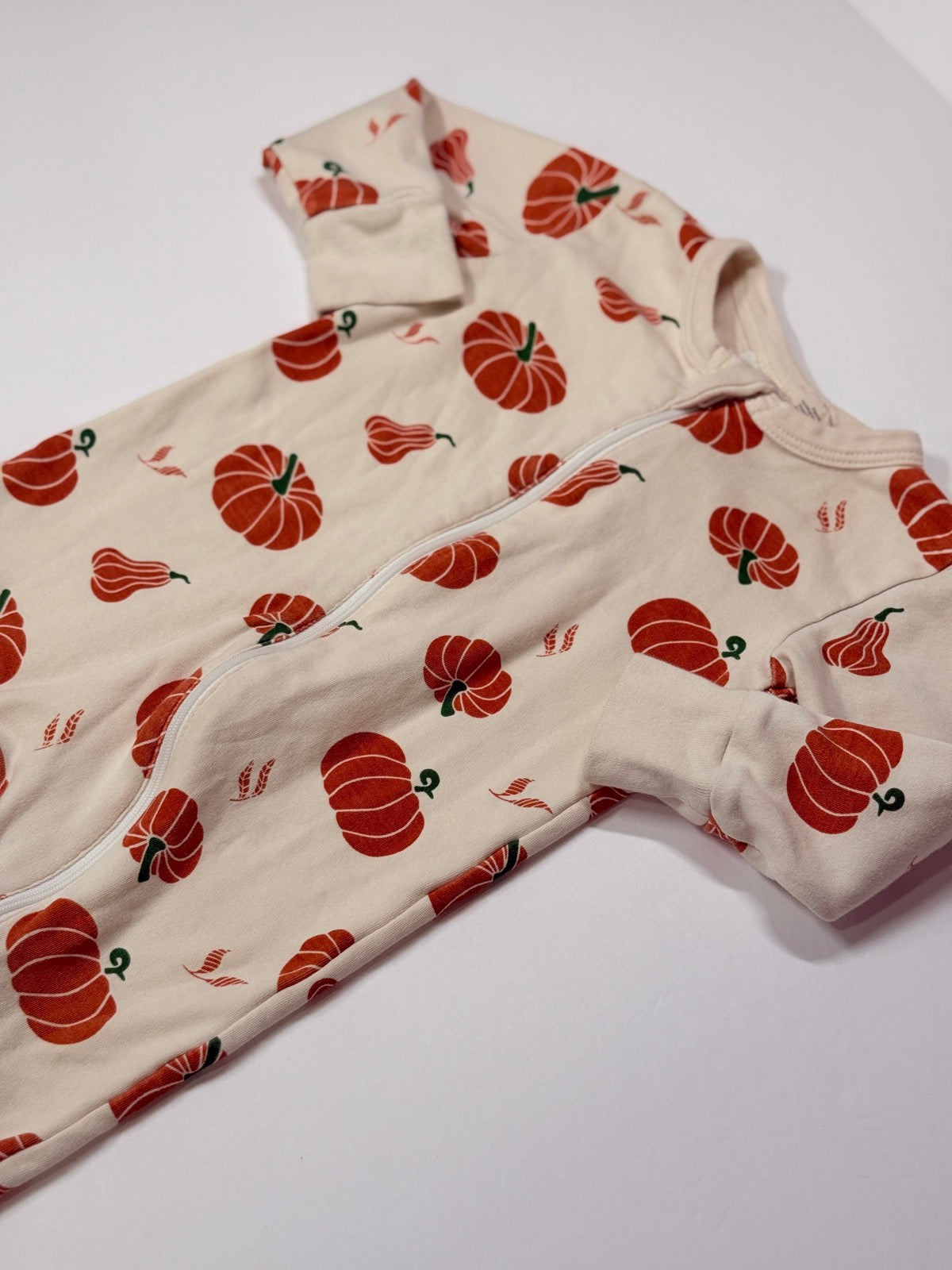 Parade Pumpkin Print Zippy Romper 12-18m