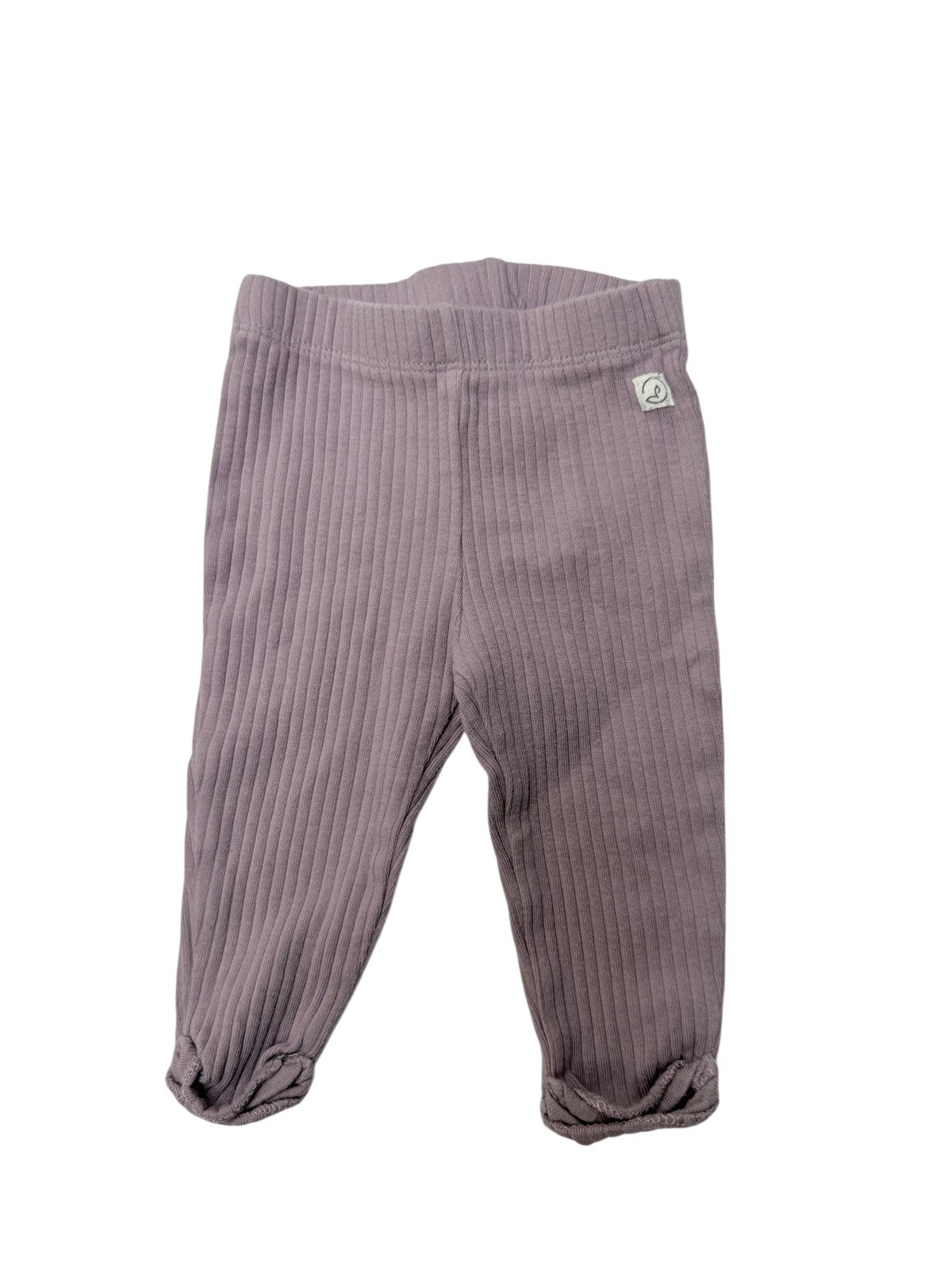 Little Planet Purple Ribbed Leggings 3M