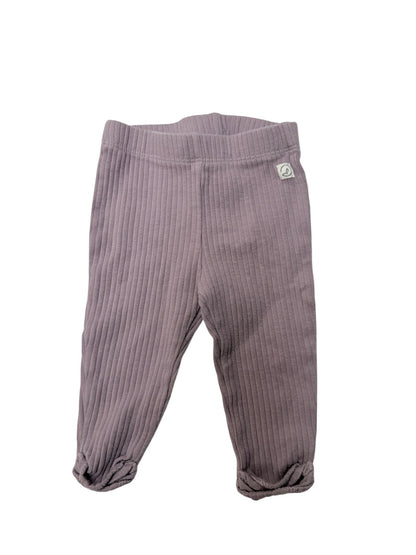 Little Planet Purple Ribbed Leggings 3M