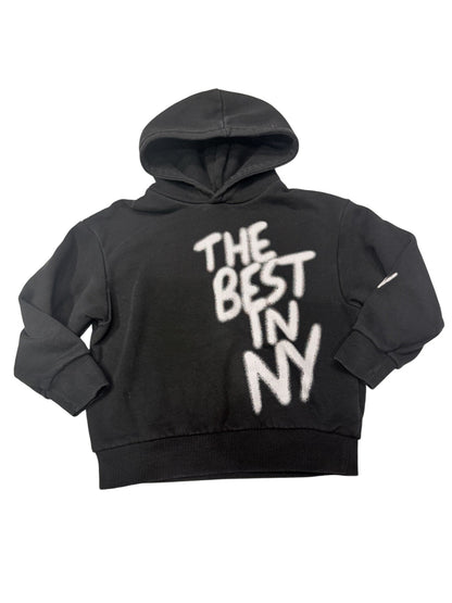 Zara Graffiti Print Black Hoodie Size 7