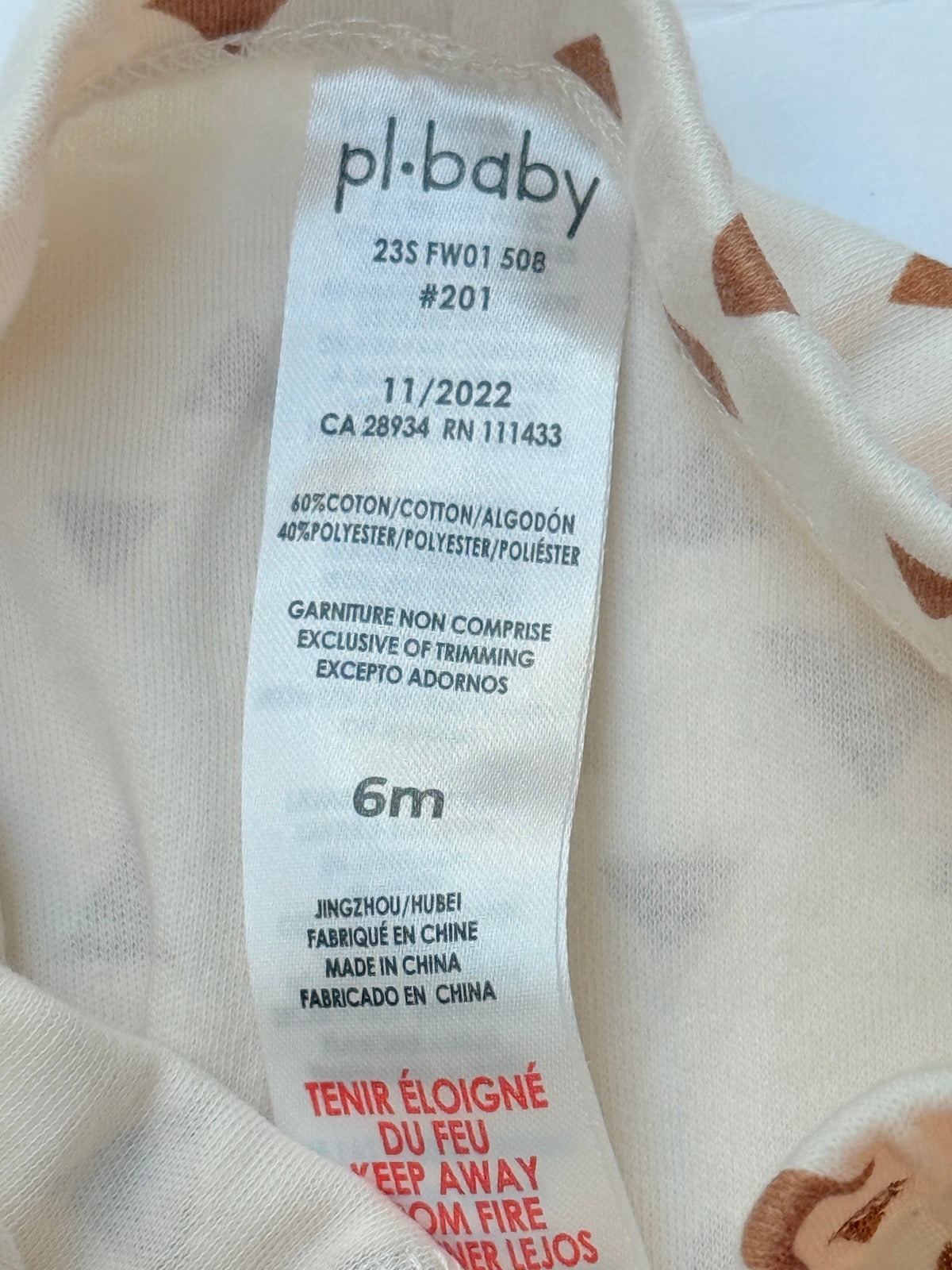 pl.baby Triangle Print Leggings 6M