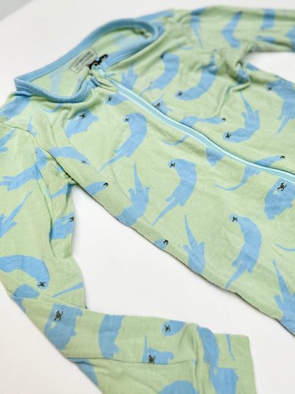 KicKee Pants Bamboo Bird Print Pajamas 4T