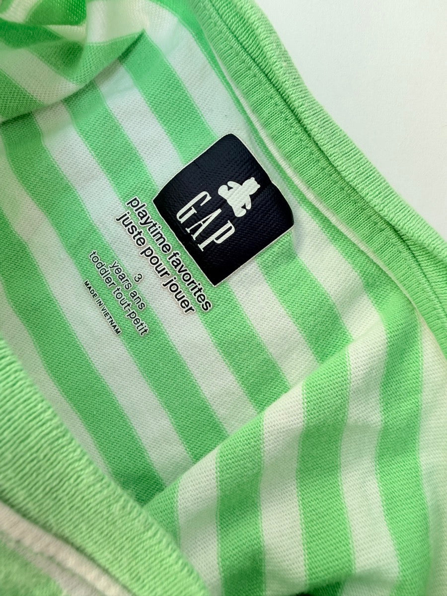 Gap Green Stripe T-Shirt 3T