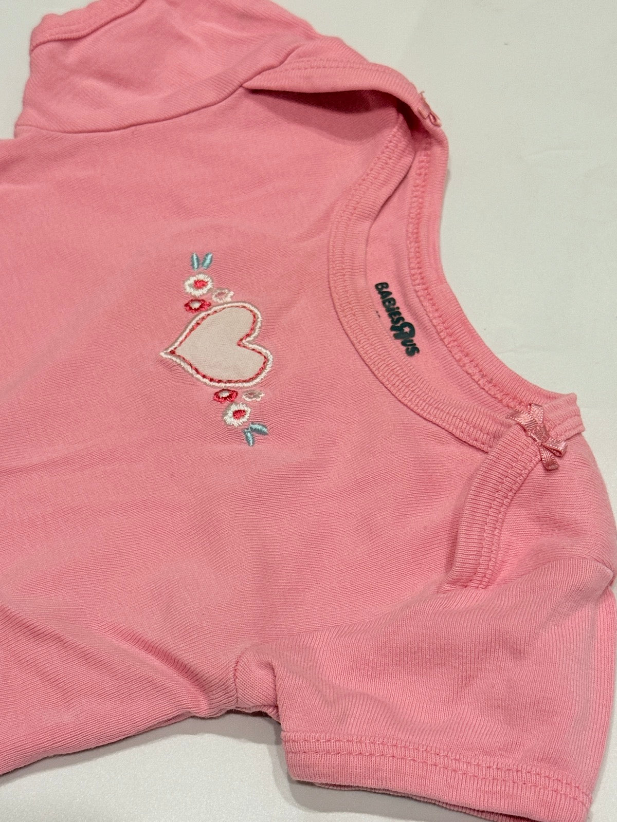 Babies R Us Pink Heart Bodysuit 12m