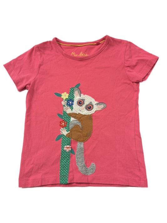 Mini Boden Bush Baby Appliqué T-Shirt 4-5Y