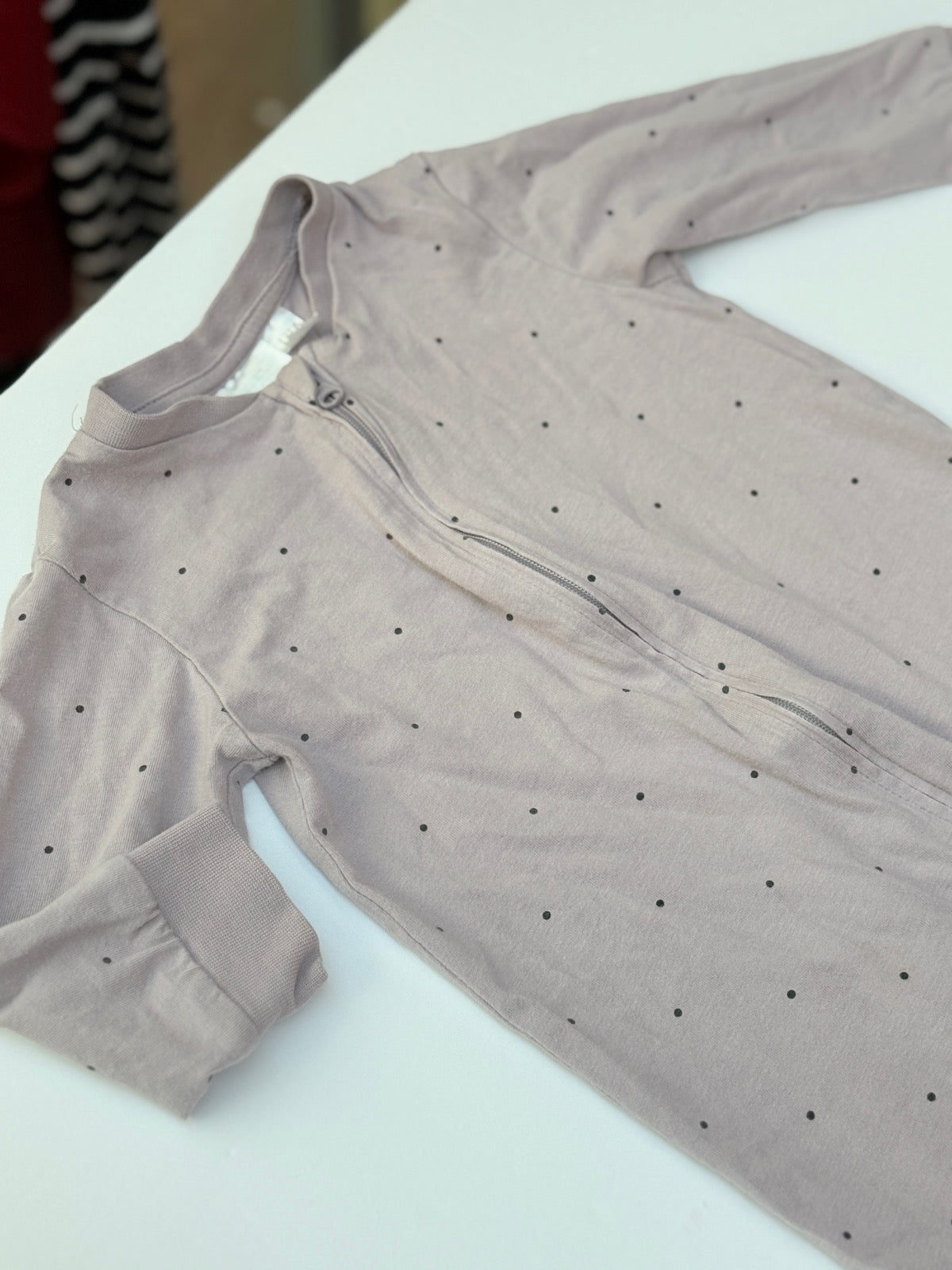 H&M Polka Dot Zip Sleeper 6-9M