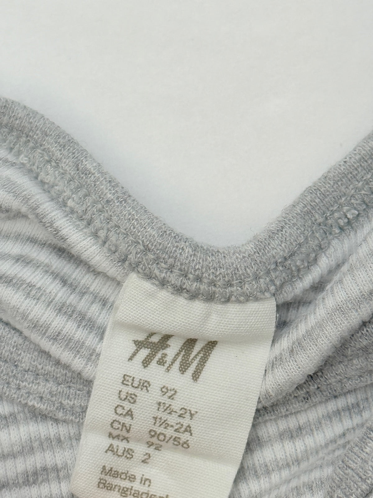 H&M Striped Bodysuit Set 2T
