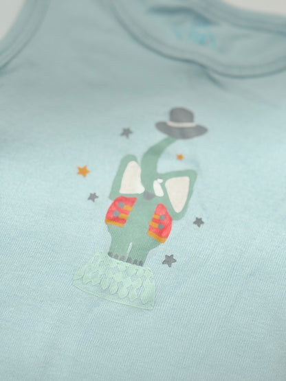 Tex Baby Elephant Sleeveless Bodysuit 18m