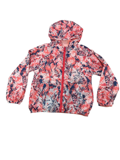Zara Girls Reversible Butterfly Print Hooded Jacket Size 7/8