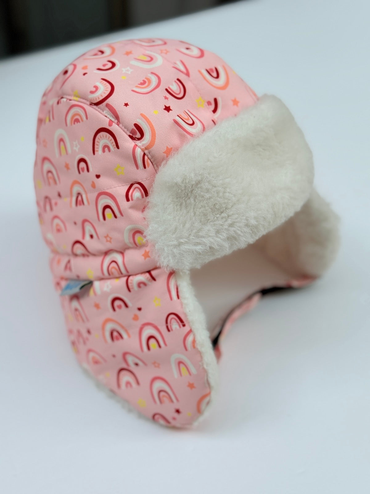 Jan & Jul Rainbow Trapper Hat Girls 2t