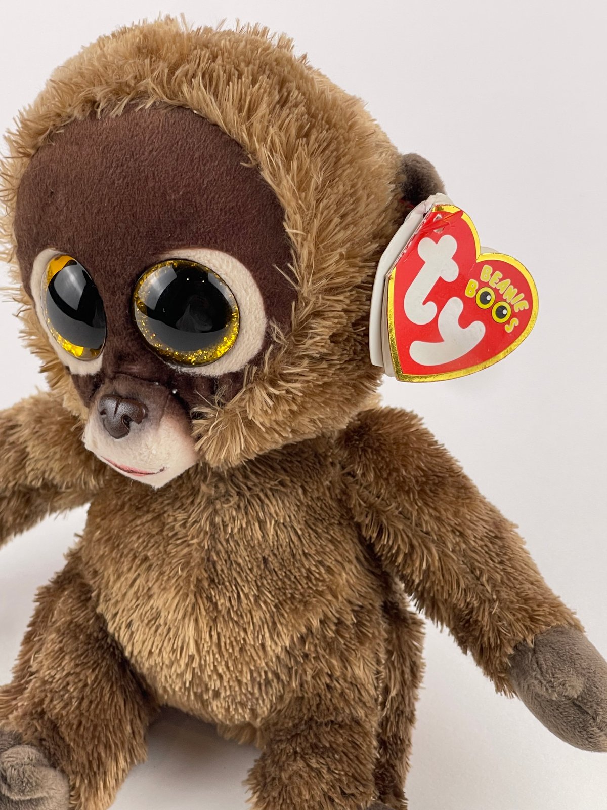 NWT - Ty Beanie Boos Brown Monkey Plush