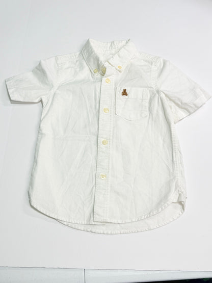 Gap White Oxford Button-Down Shirt 3T