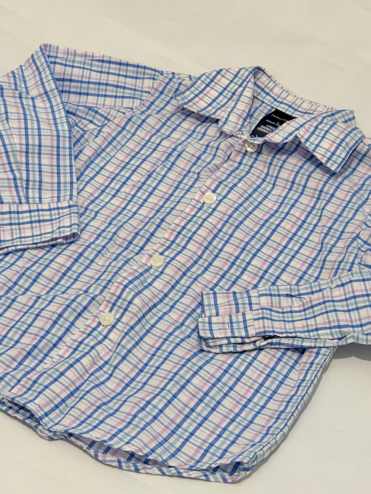 Nautica Plaid Button-Down Shirt Size 4