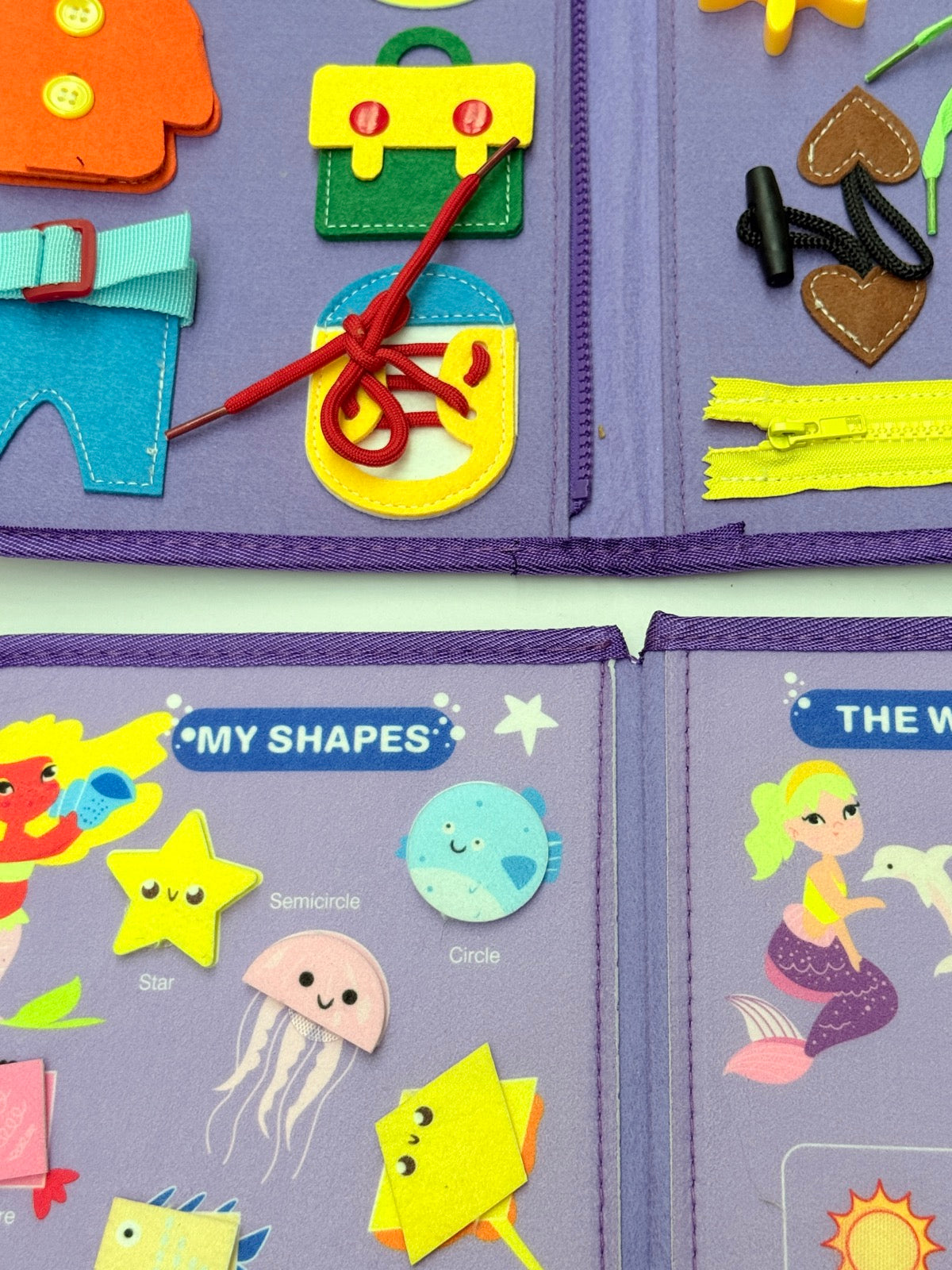 Mermaid Busy Book Montessori Learning Toy