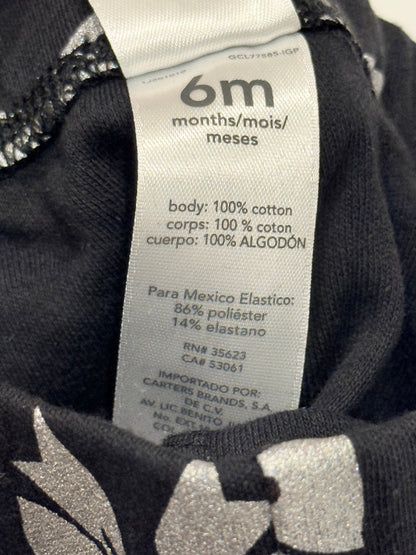 Carter's Black Bow Print Leggings 6m