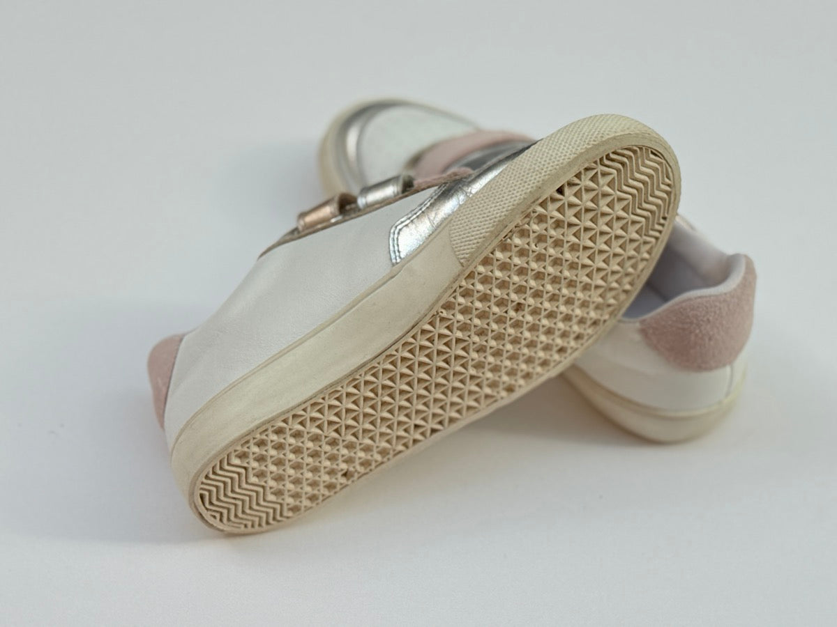 Mini Boden Metallic Velcro Sneakers Size 32