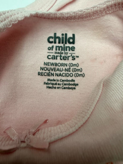 Child of Mine Carter's Pink Bodysuit Newborn