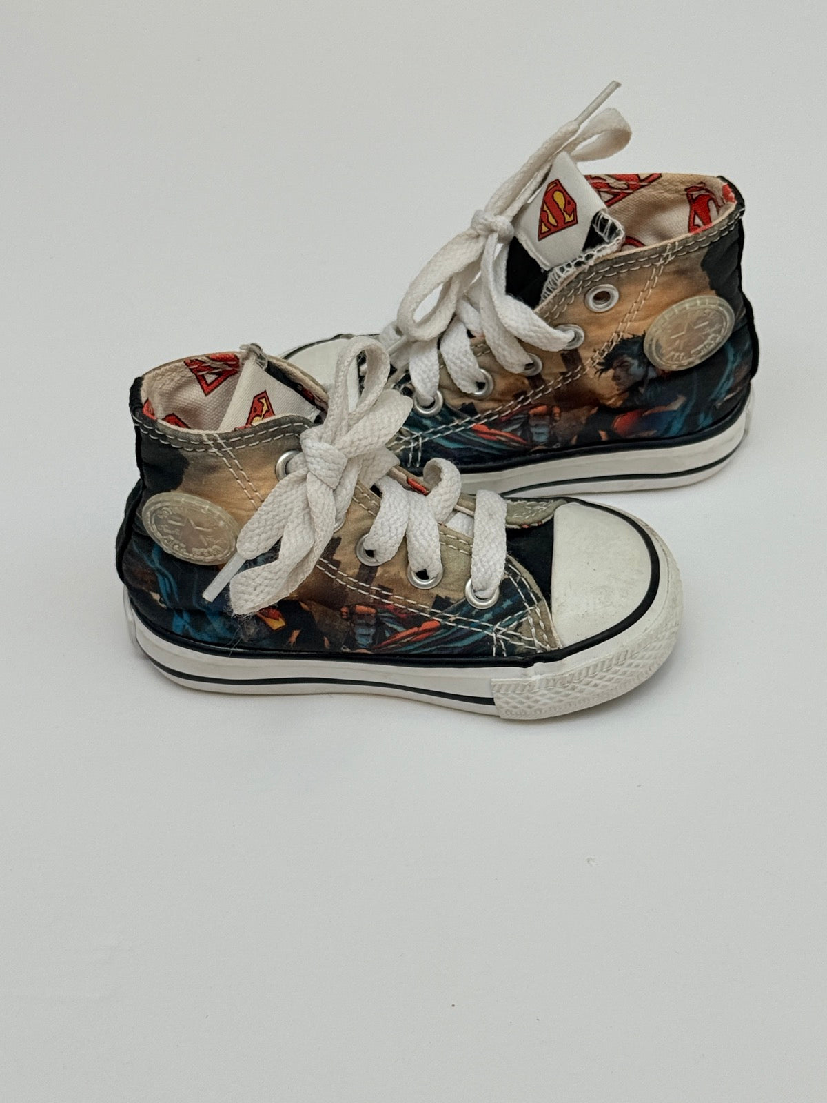 Converse All Star Superman Hi-Top Shoes Size 4