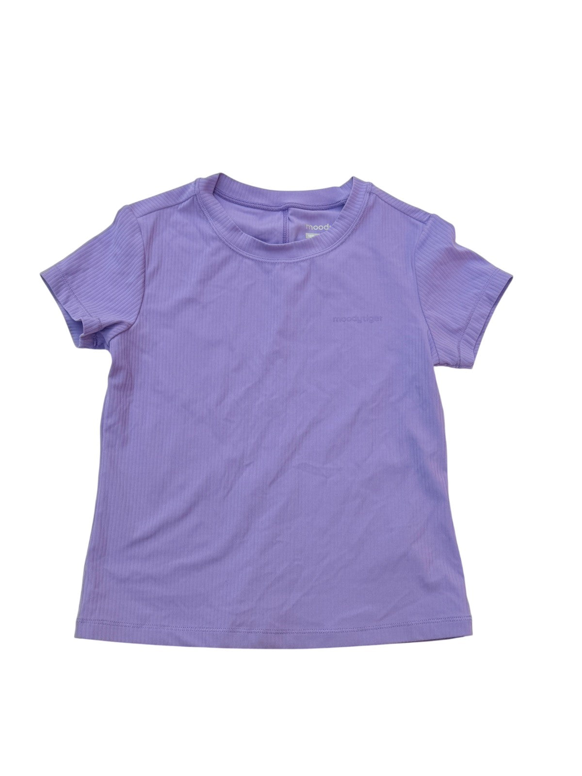 Moodytiger Purple Ribbed T-Shirt Size 6