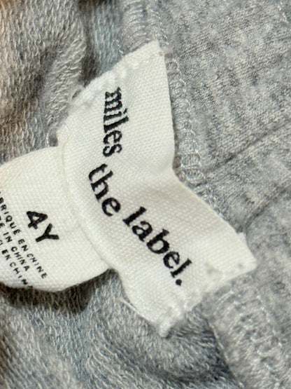 Miles the Label Gray Sweat Shorts 4Y