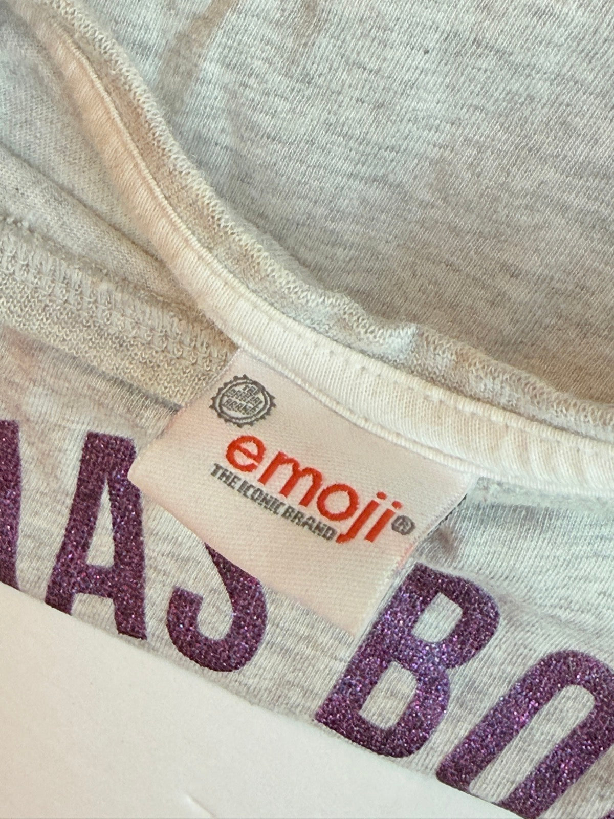 Emoji Unicorn Born To Sparkle Gray Tee 3T