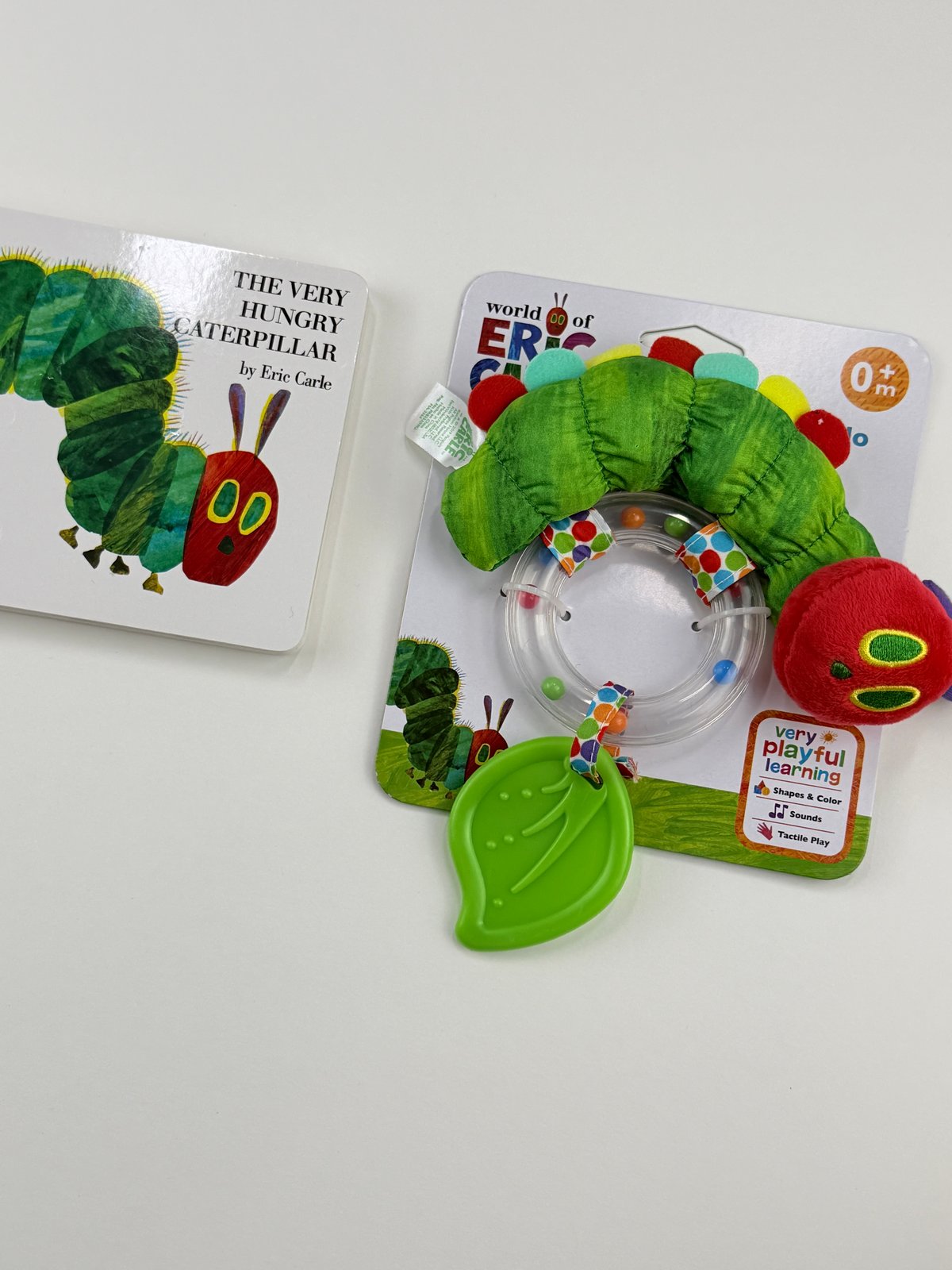 Eric Carle Very Hungry Caterpillar Book & Ring Rattle