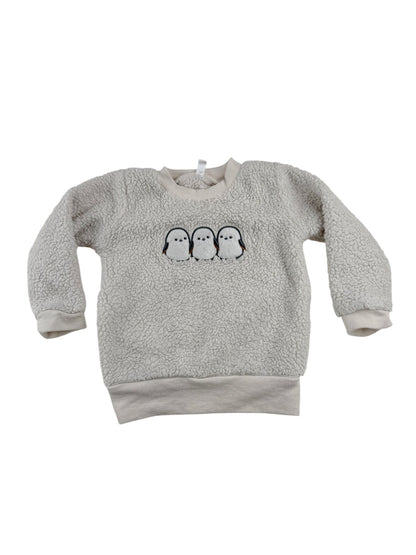 ELFINDOLL Penguin Sherpa Sweatshirt Size 2T