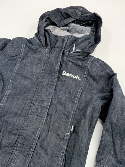 Bench Hooded Denim Jacket Size 9-10Y