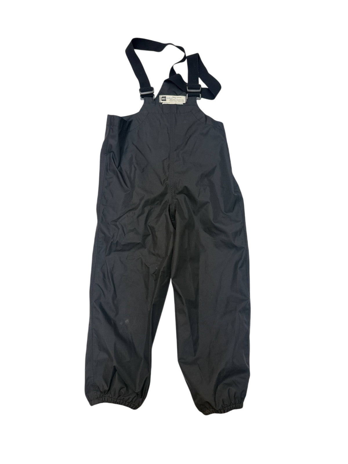 MEC Black Rain Bib Overalls Size 5