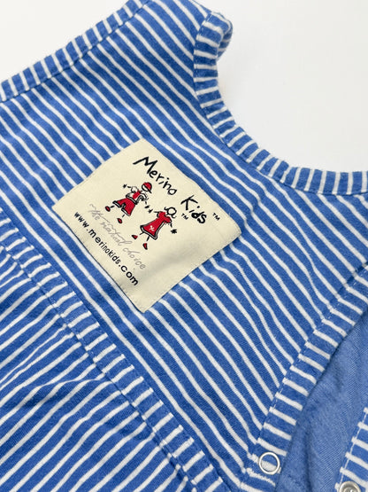 Merino Kids Blue Stripe Sleep Sack Toddler 2-4Y