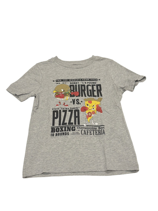 Gap Kids Burger vs Pizza Graphic Tee 6-7