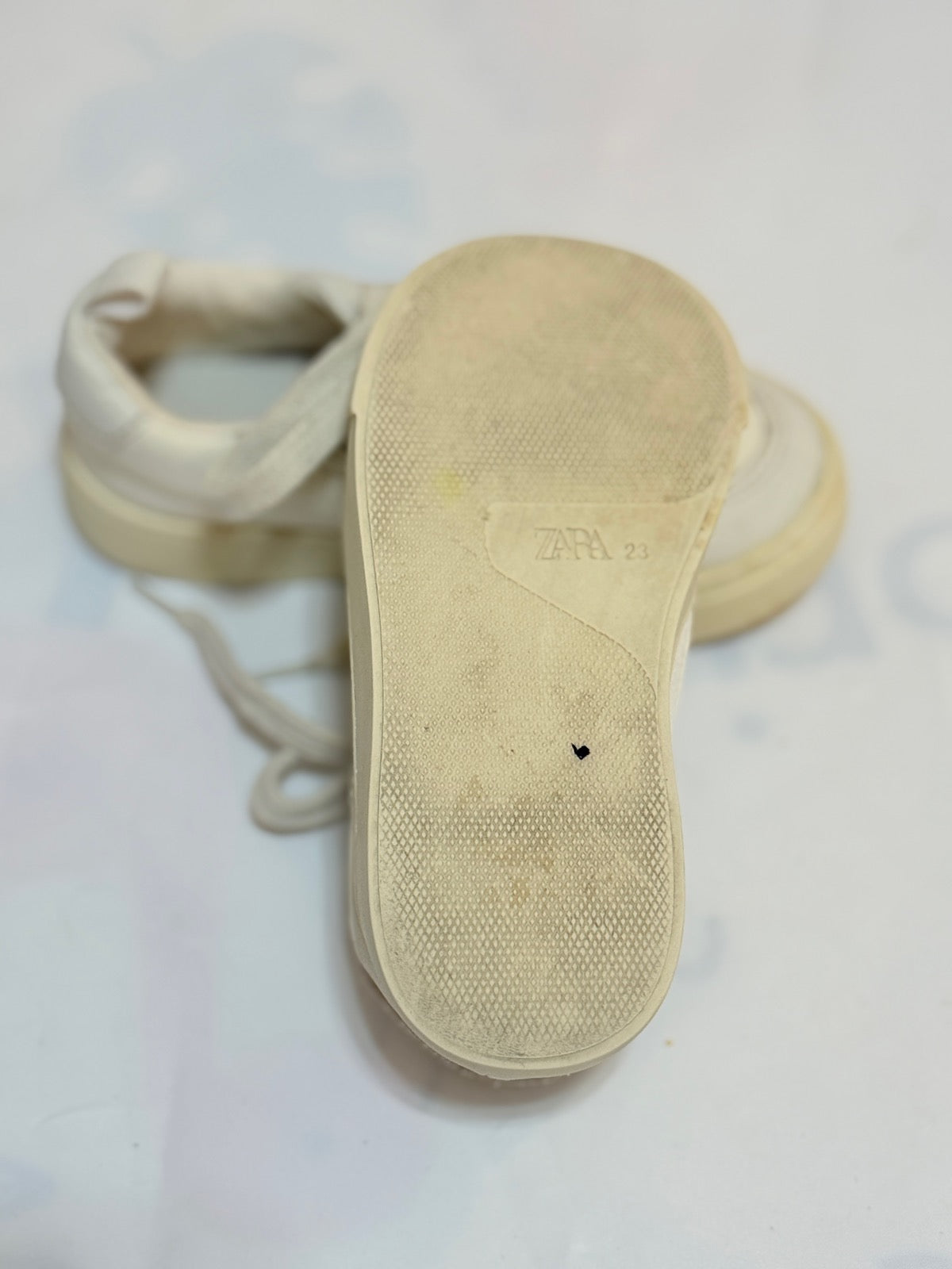 Zara White Sneakers Size 23