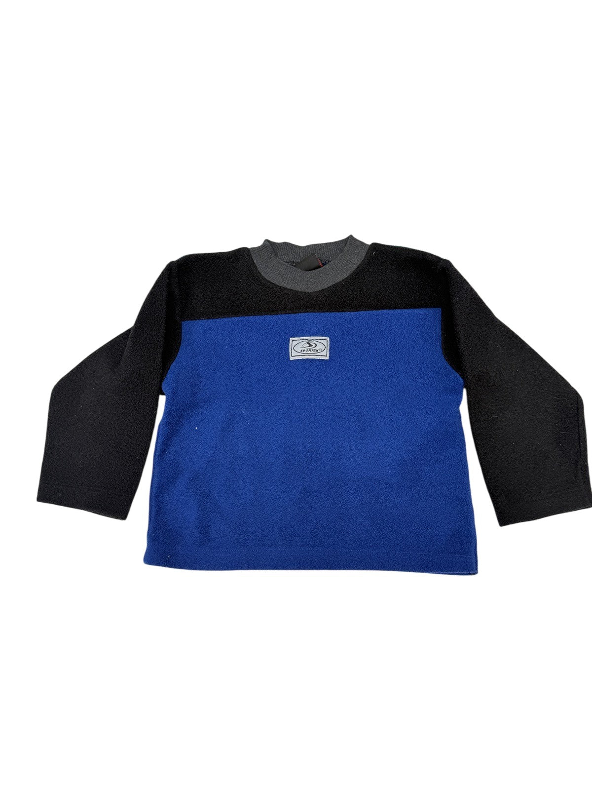 Sportek Colorblock Fleece Pullover Sweatshirt 3T