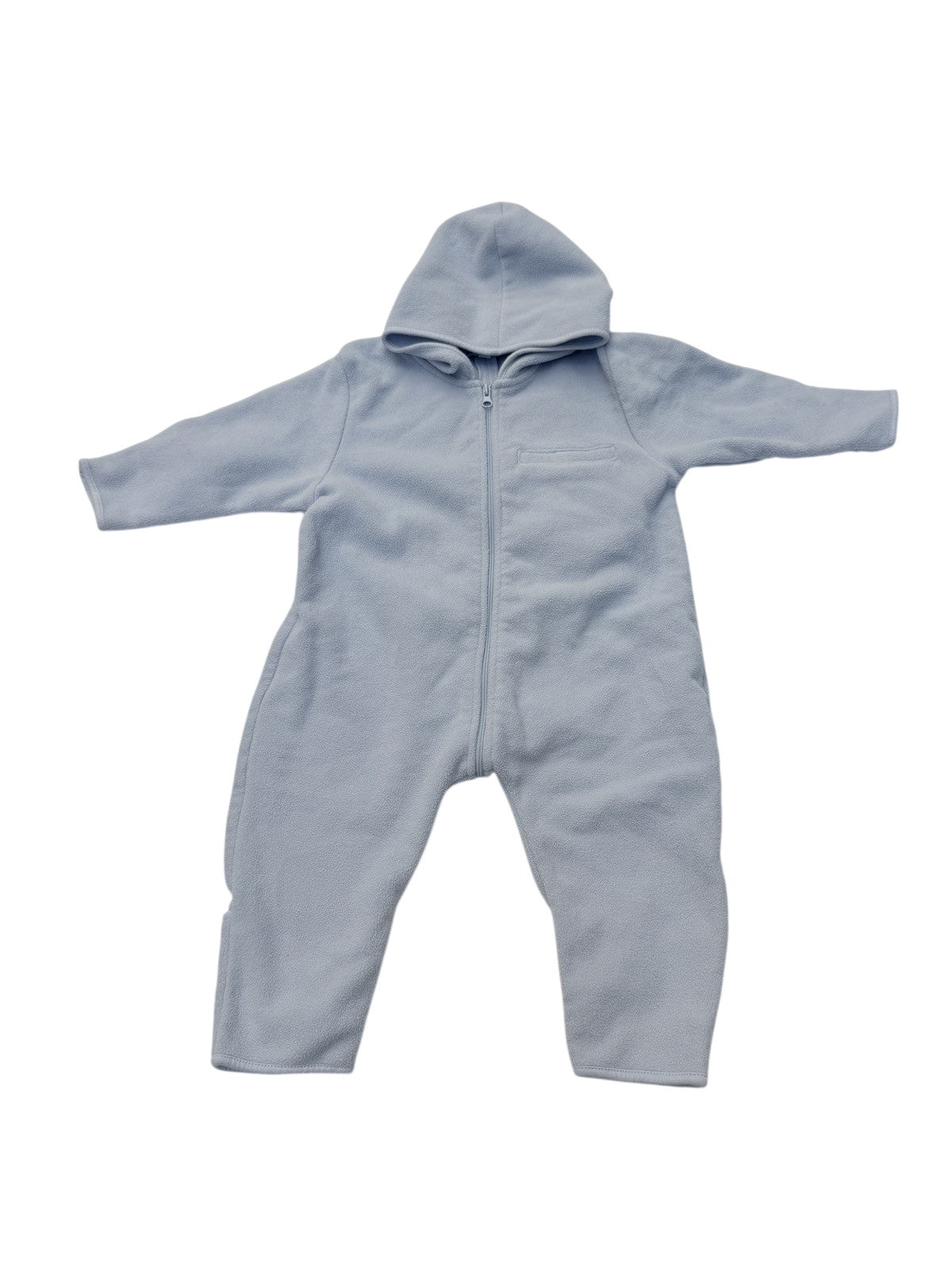 Les Bébés de Bagsvonnière Fleece Hooded Romper 9/12M