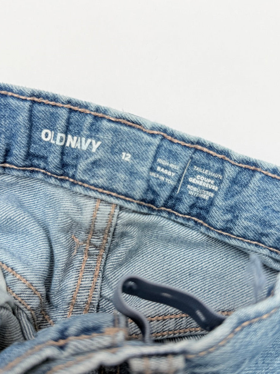 Old Navy High-Rise Baggy Wide-Leg Jeans Size 12