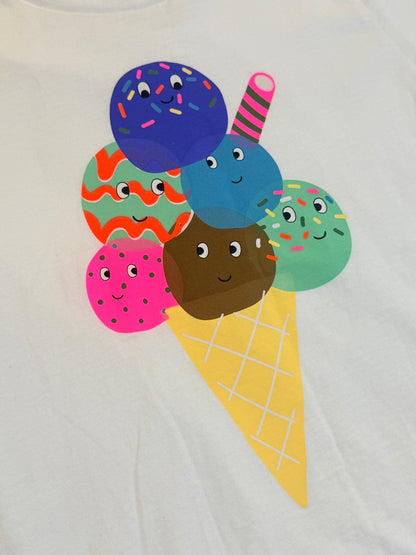 Mini Boden Ice Cream Graphic T-Shirt 5-6Y