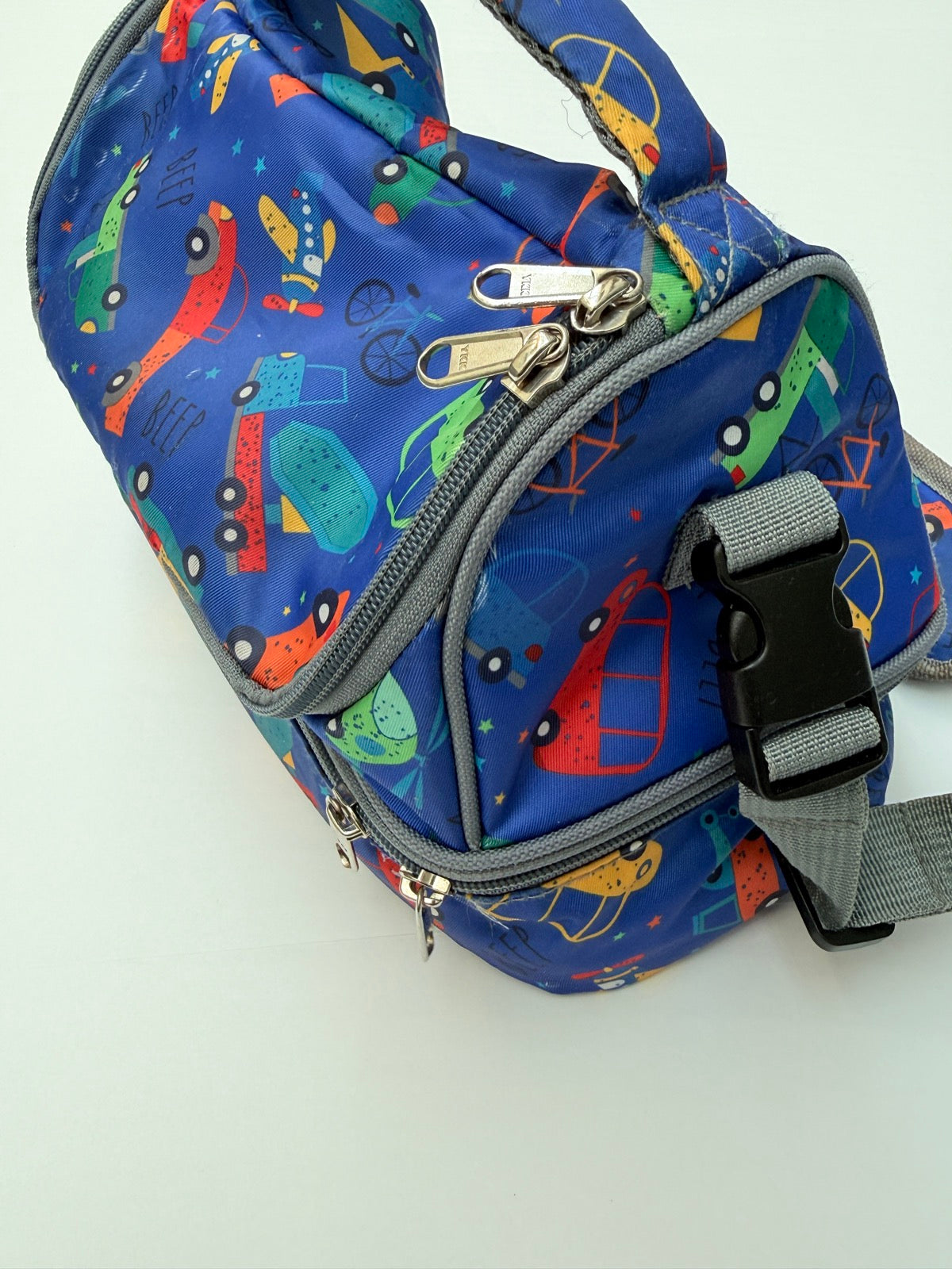 Kids Insulated Lunch Bag Car Print