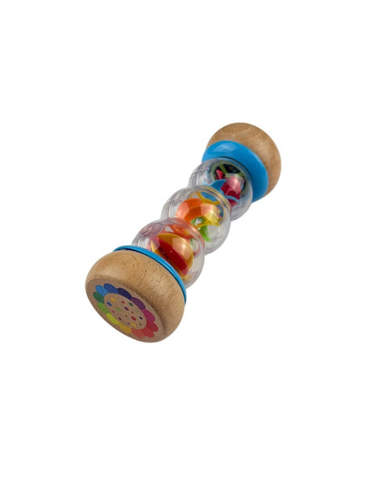 Wooden Rainmaker Baby Rattle Toy