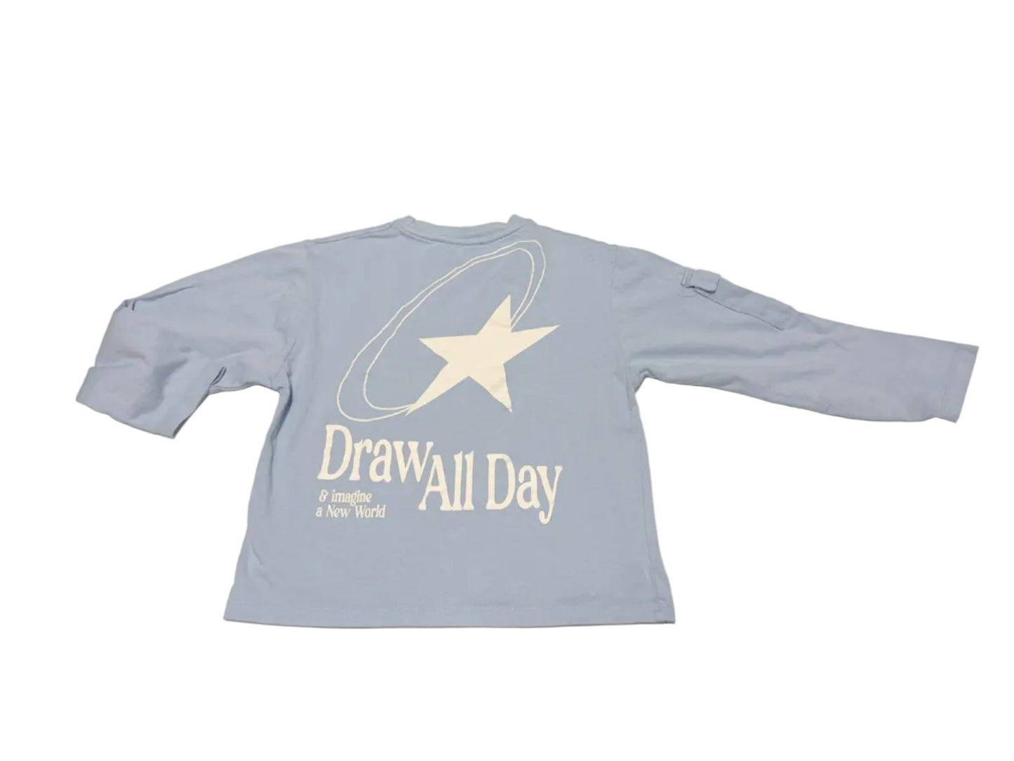 Long Sleeve Tee Zara Light Blue Size 9-10
