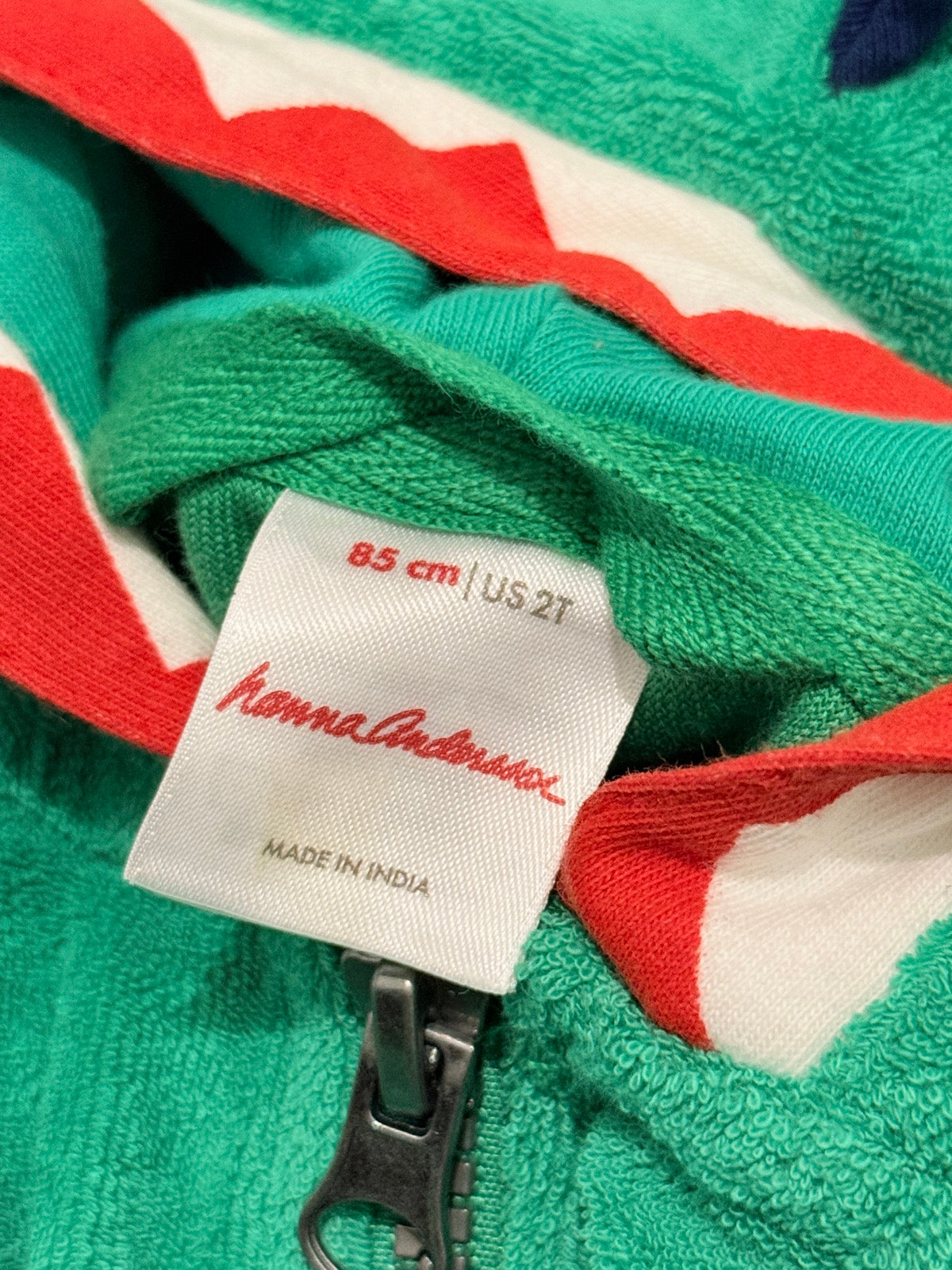 Hanna Andersson Dino Terry Hoodie 2T