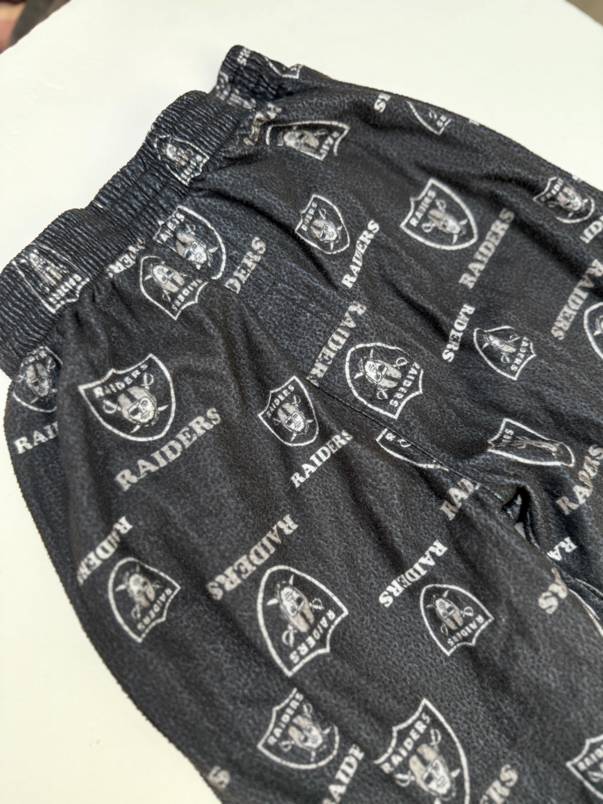 NFL Raiders Pajama Pants Youth Size 8